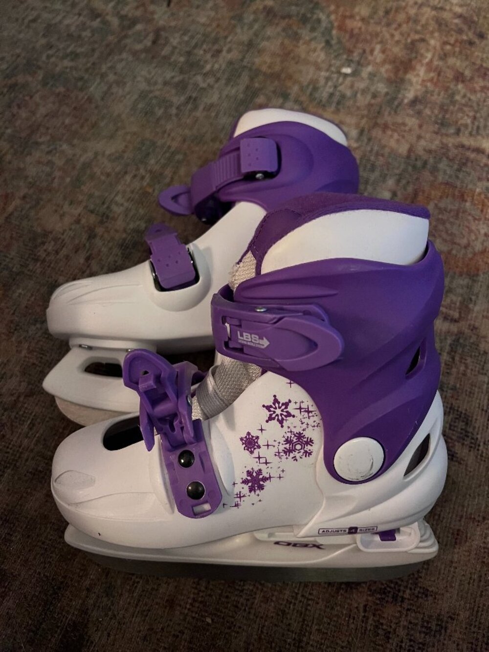 DBX Girl's Adjustable Ice Skates - Picture 2 of 7